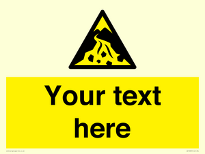 Custom Warning: Debris flow zone